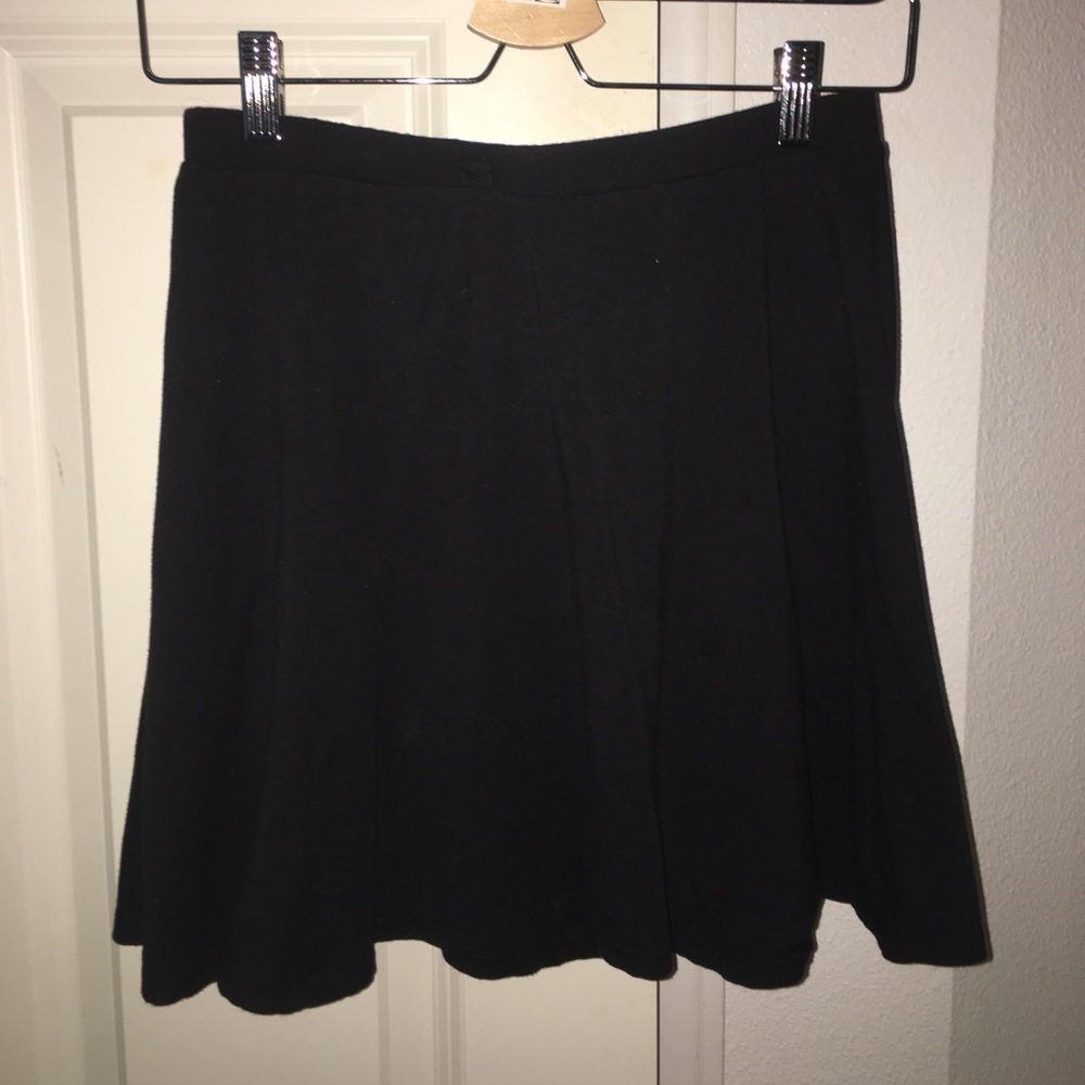 Black Mini Skater Skirt